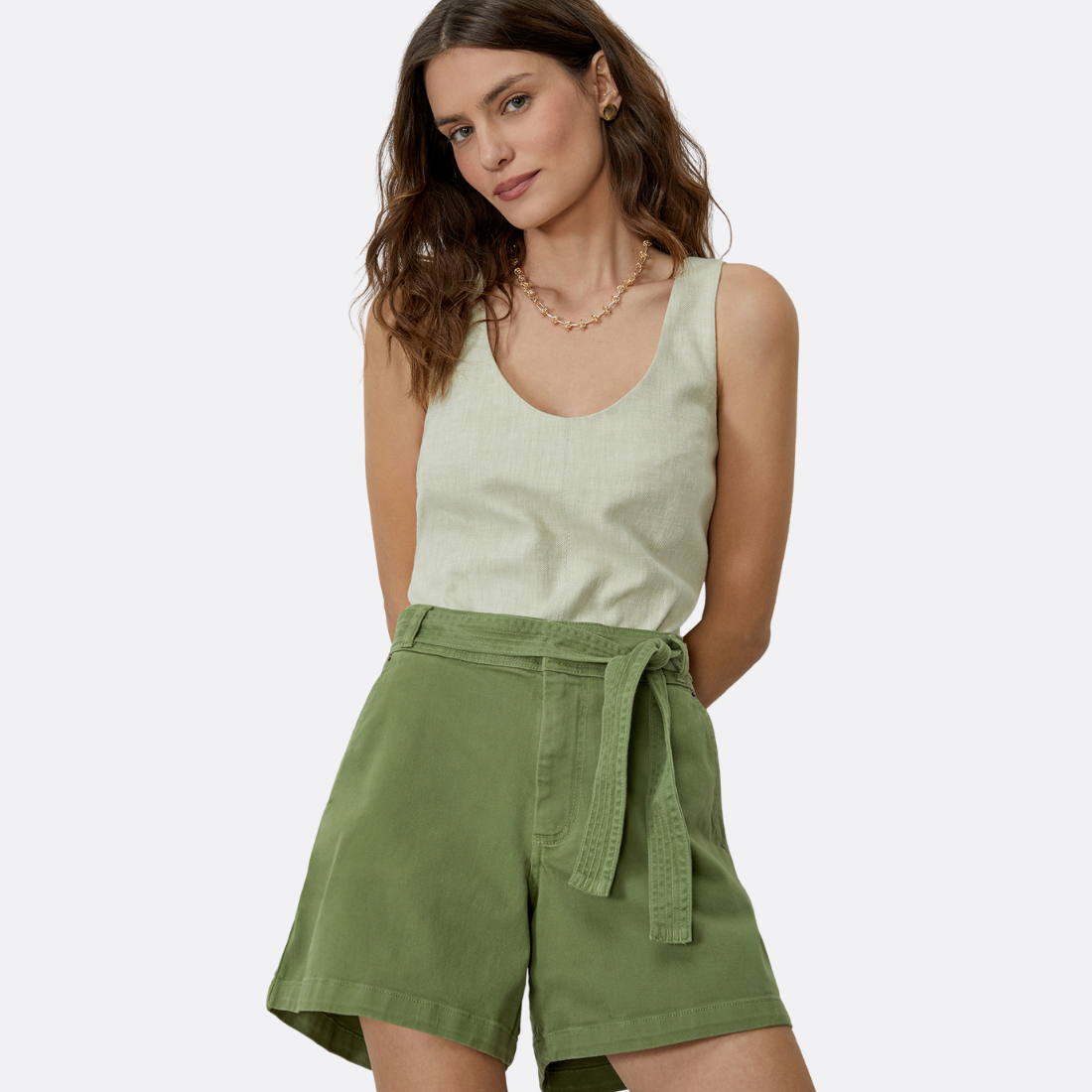 <PRODUCTTITLE> in Green by Shoulder.
