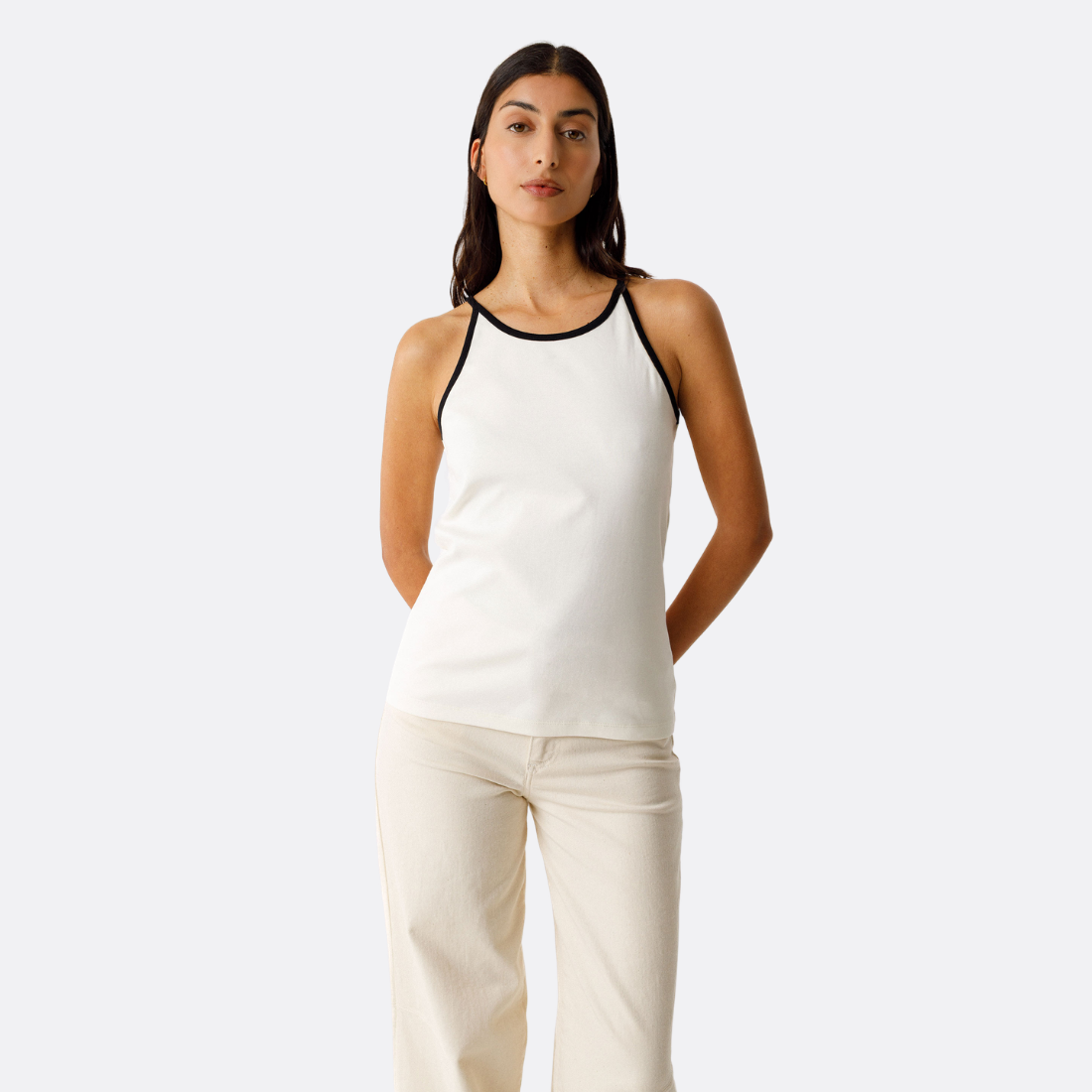 <PRODUCTTITLE> in Beige by SKFK.