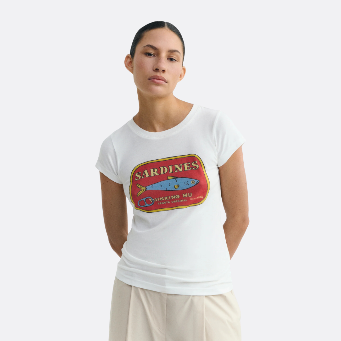 <PRODUCTTITLE> in White by Thinking Mu.