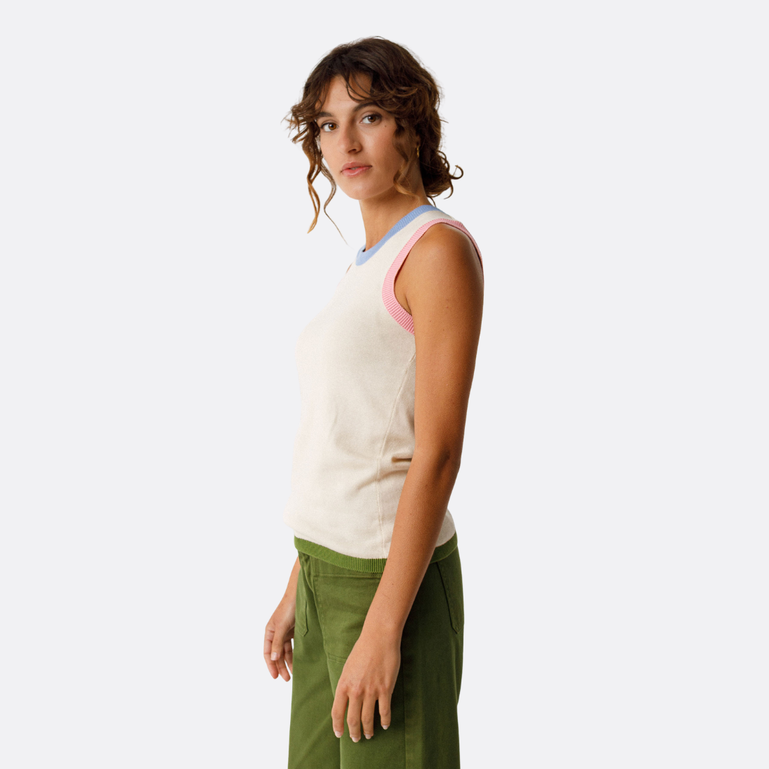 <PRODUCTTITLE> in Beige by SKFK.