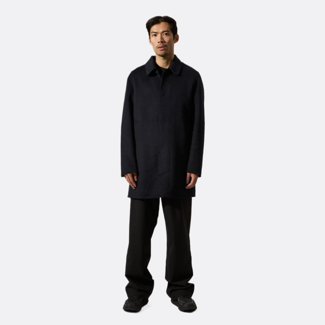 T-coat laine de minuit bleu