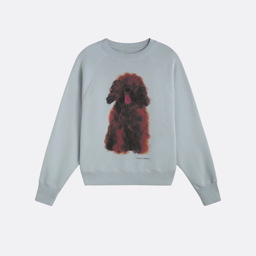 Pet Portrait Blue Bonnie Sweat