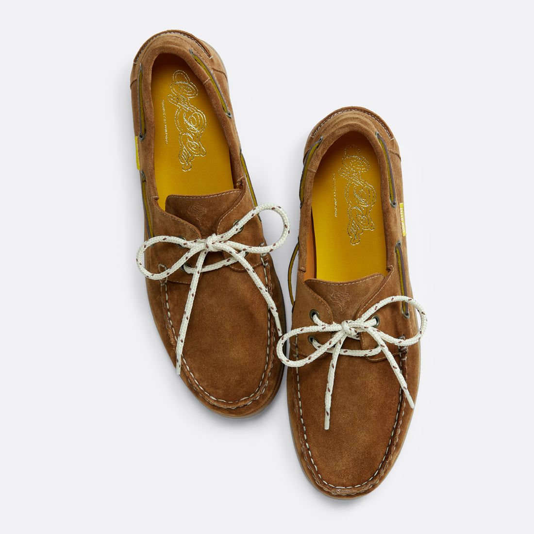 Sommerbootschuhe braune Wildleder