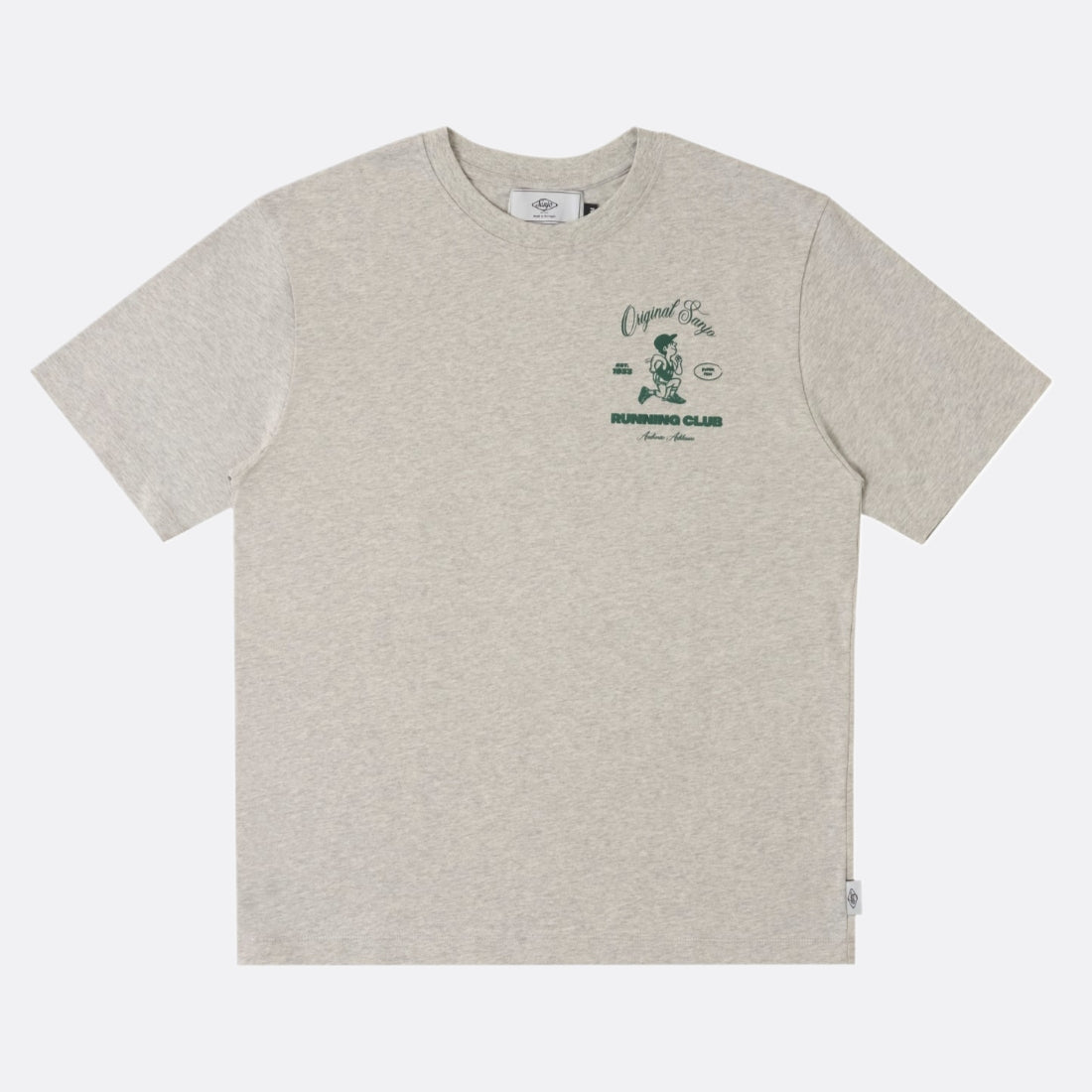 Sanjo Camiseta de club de carrera // gris