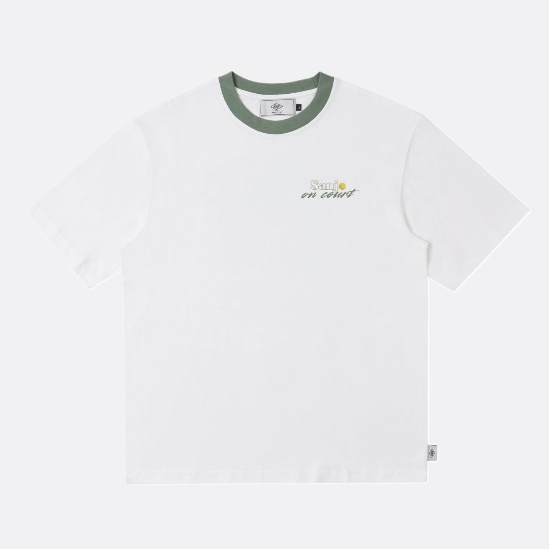 Sanjo En la camiseta de la cancha // blanco