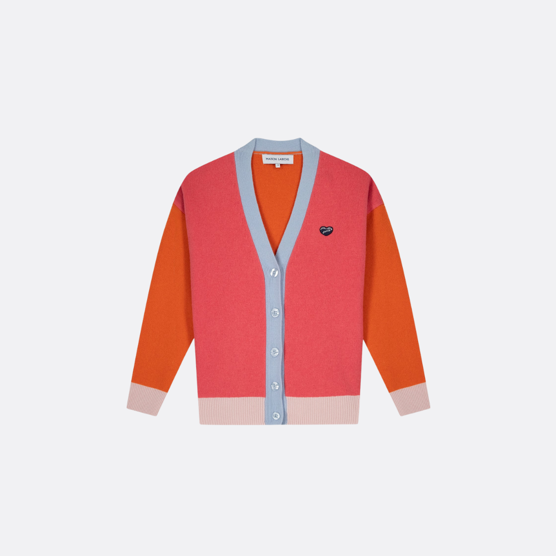 Gliziers Wool Mini Patch Coeur Cardigan