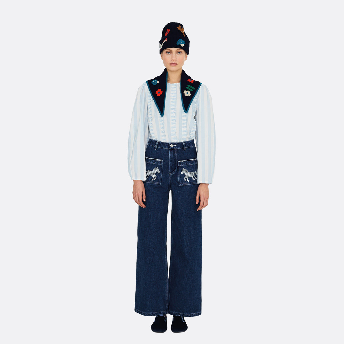 <PRODUCTTITLE> in Blue by Tiny Big Sister.