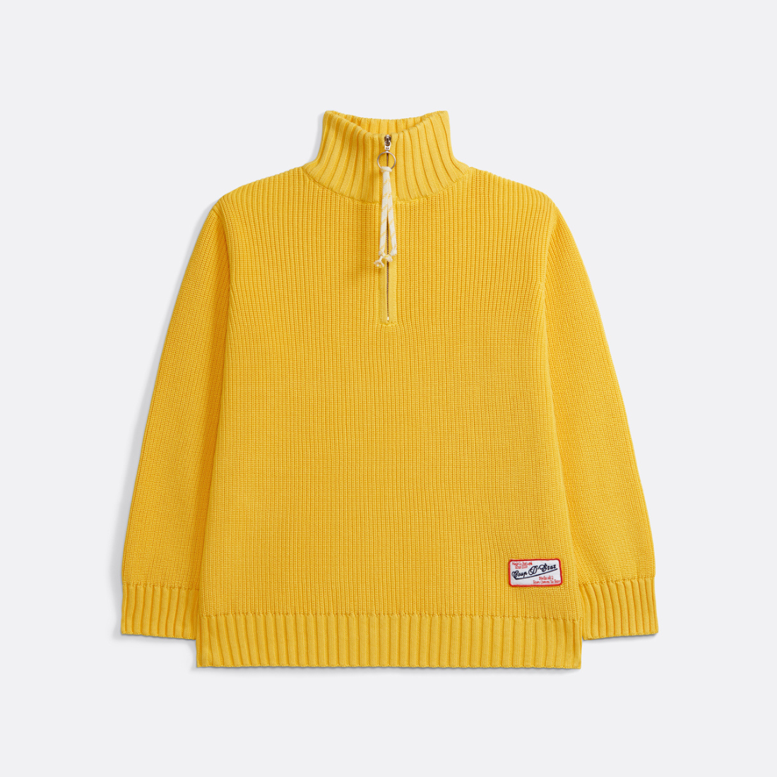 Pull tricoté à quart de zip