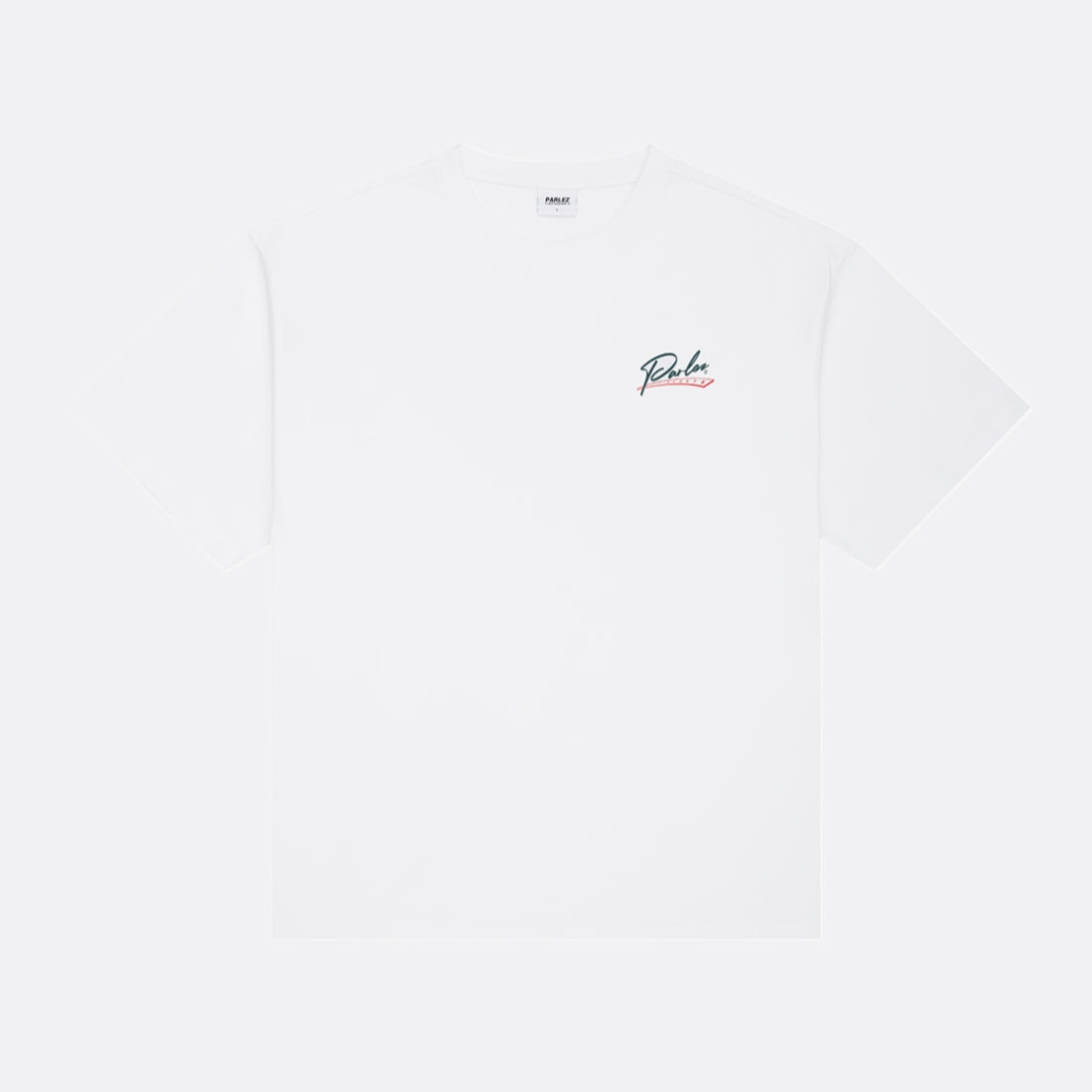 Camiseta de gran tamaño de Parlez Inning - blanco