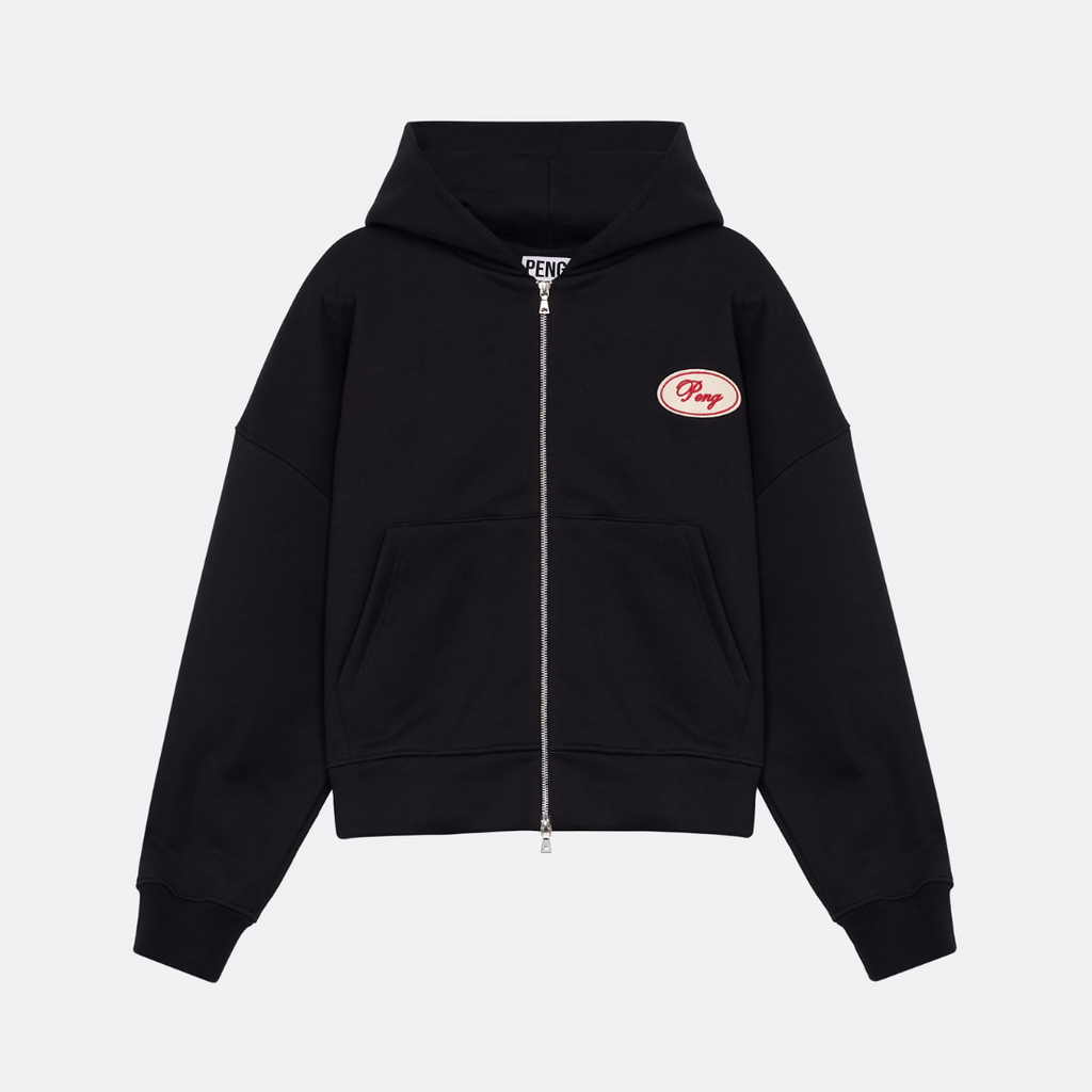 Patch Zip Hoodie