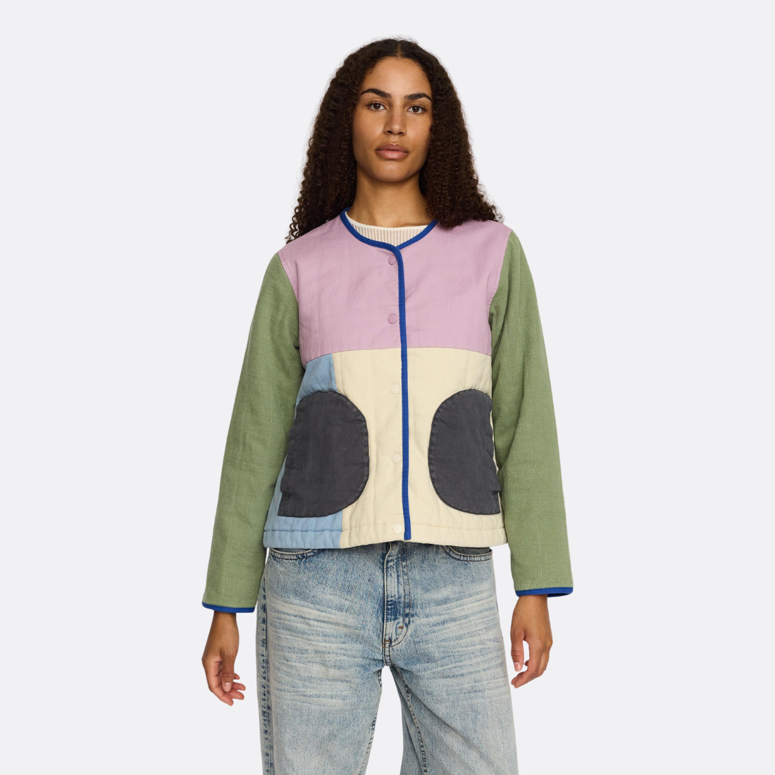 Quilted Block Jacket