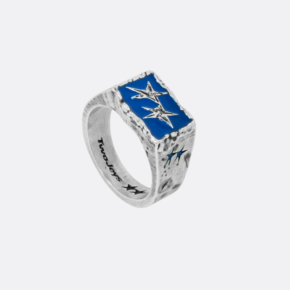 Ignorant Icon Ring Blue