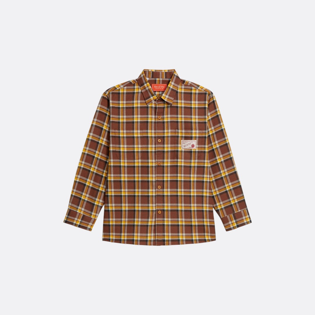 CDE X FTS Checked Flannel Shirt Dark