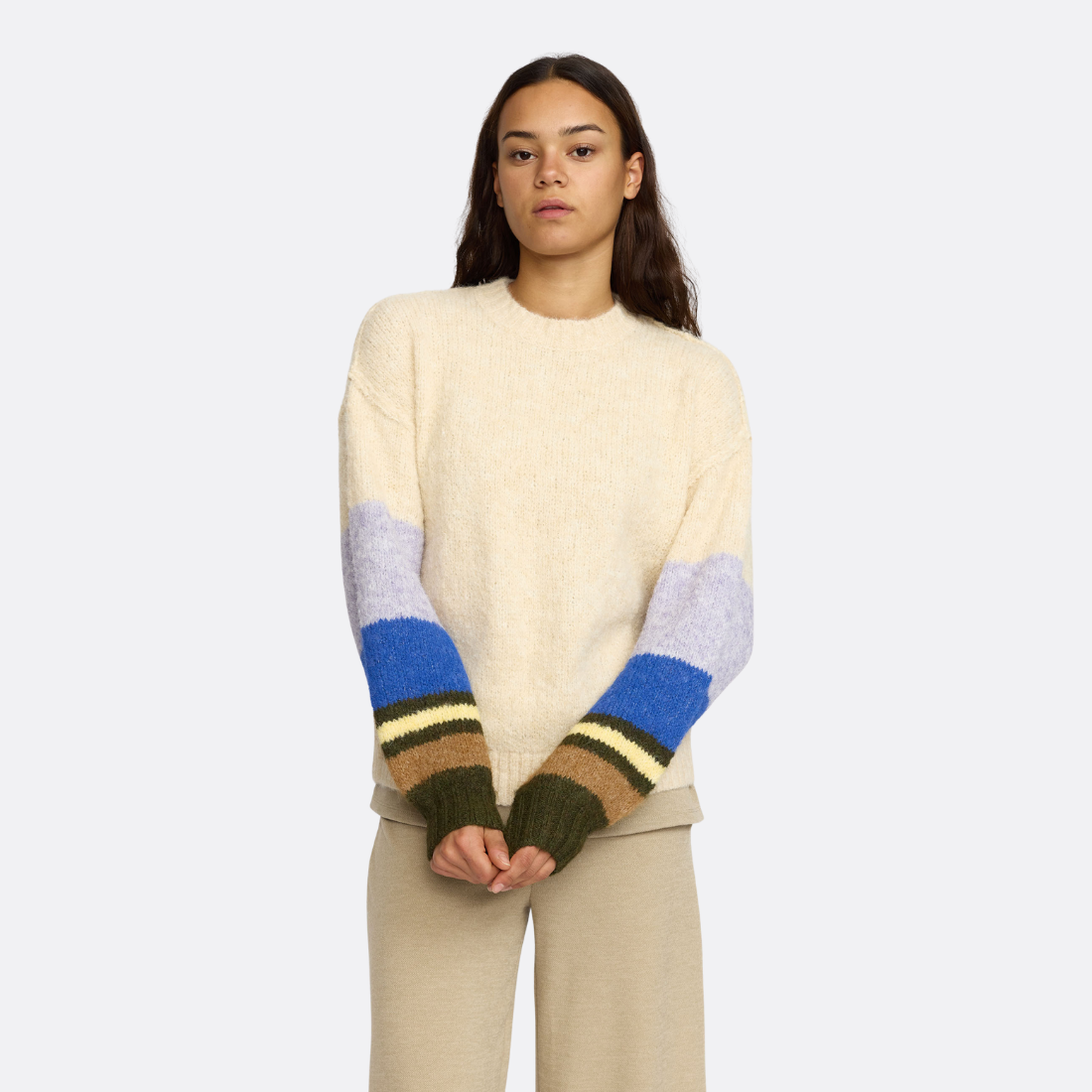 Gestreiftes weicher Pullover