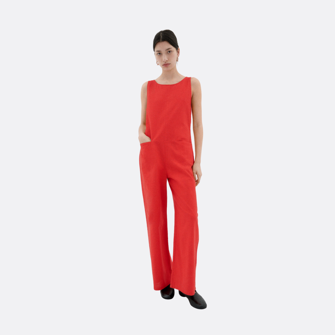 Fiery Red Adriana Jumpsuit