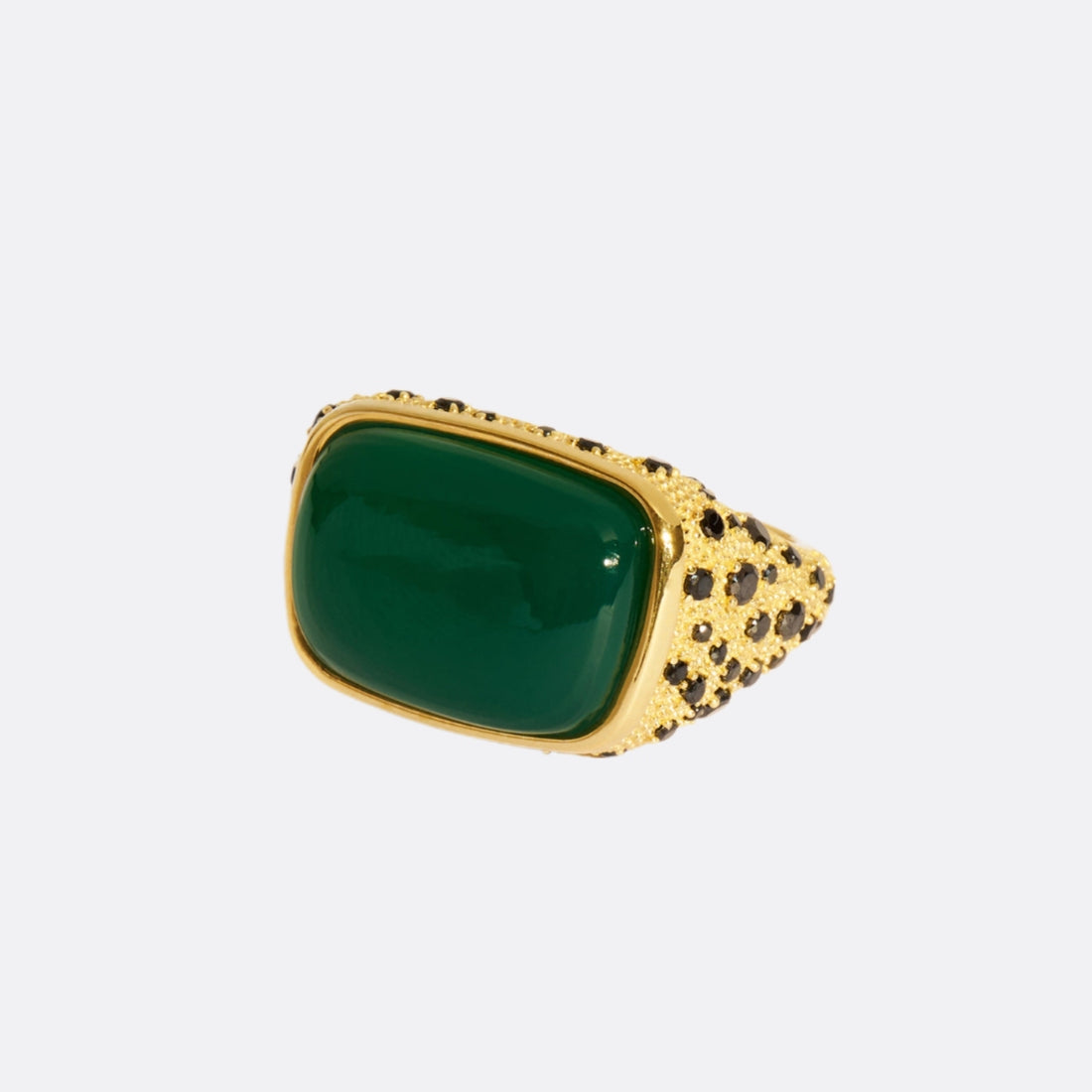 Bague Onyx Vert Empreinte