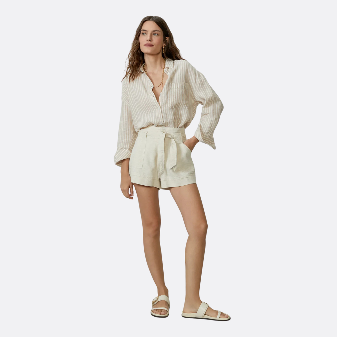 Natural Sash Shorts