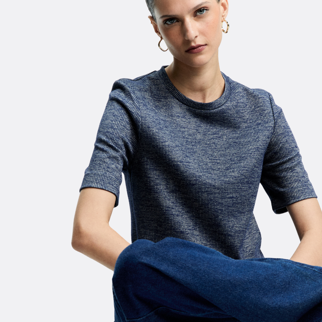 <PRODUCTTITLE> in Blue by Shoulder.
