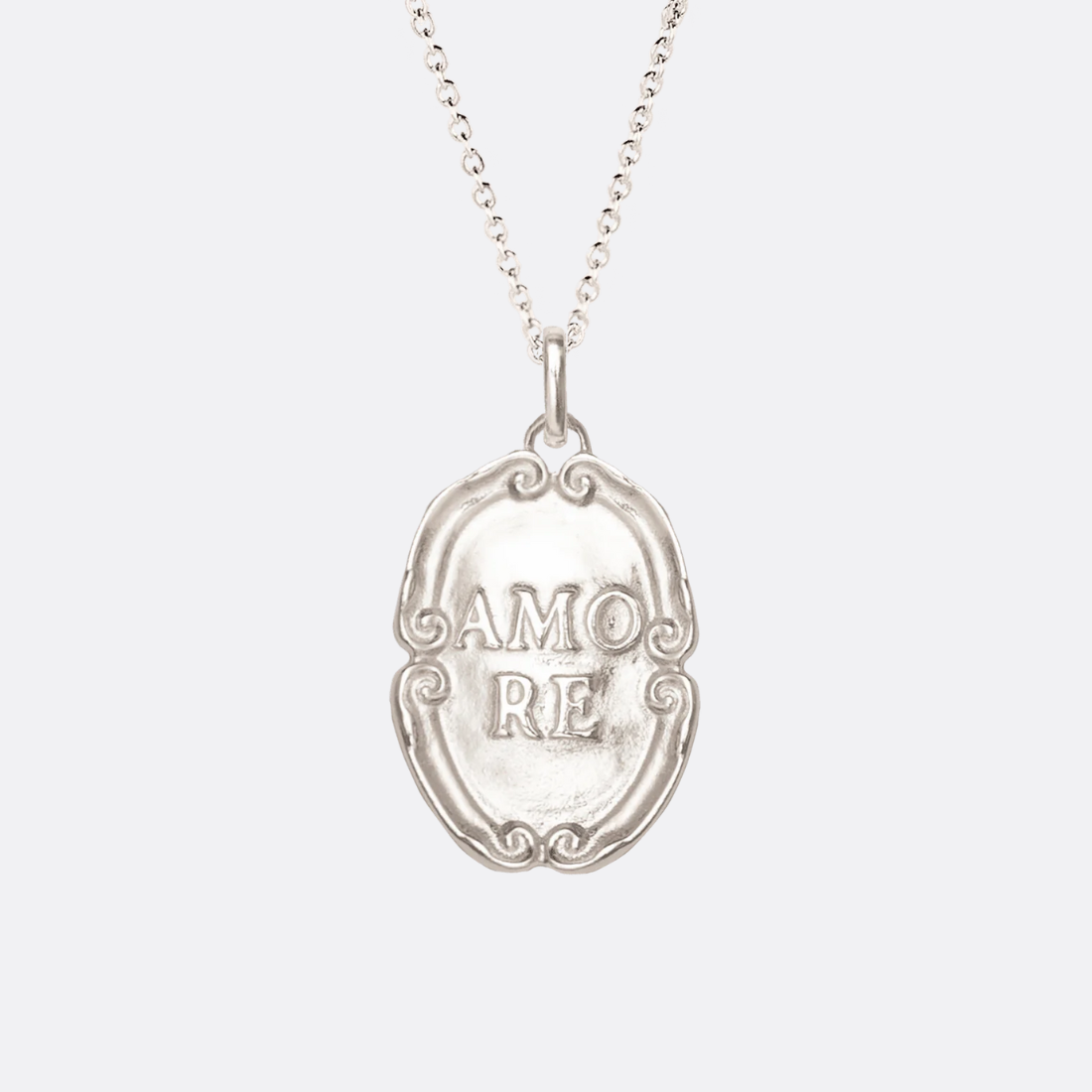 Amore Silver Charm Necklace