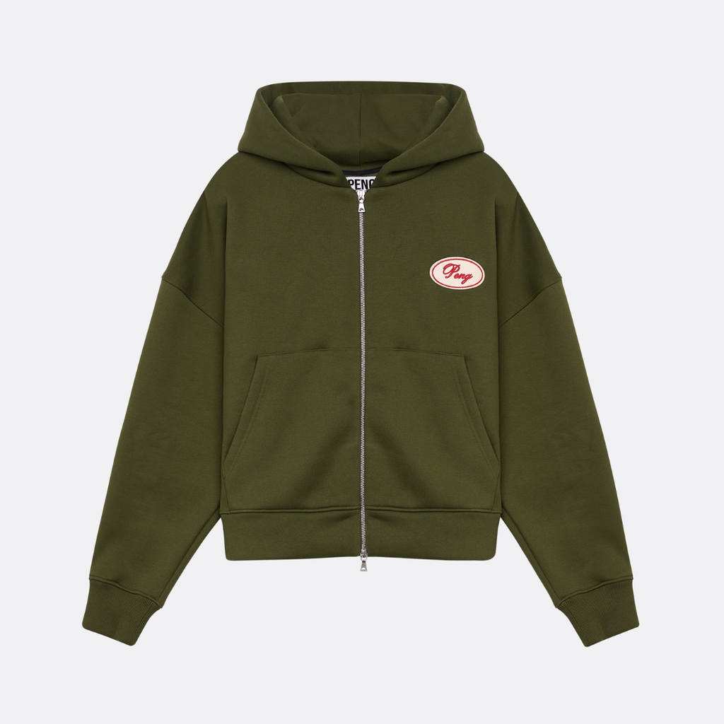Patch Zip Hoodie