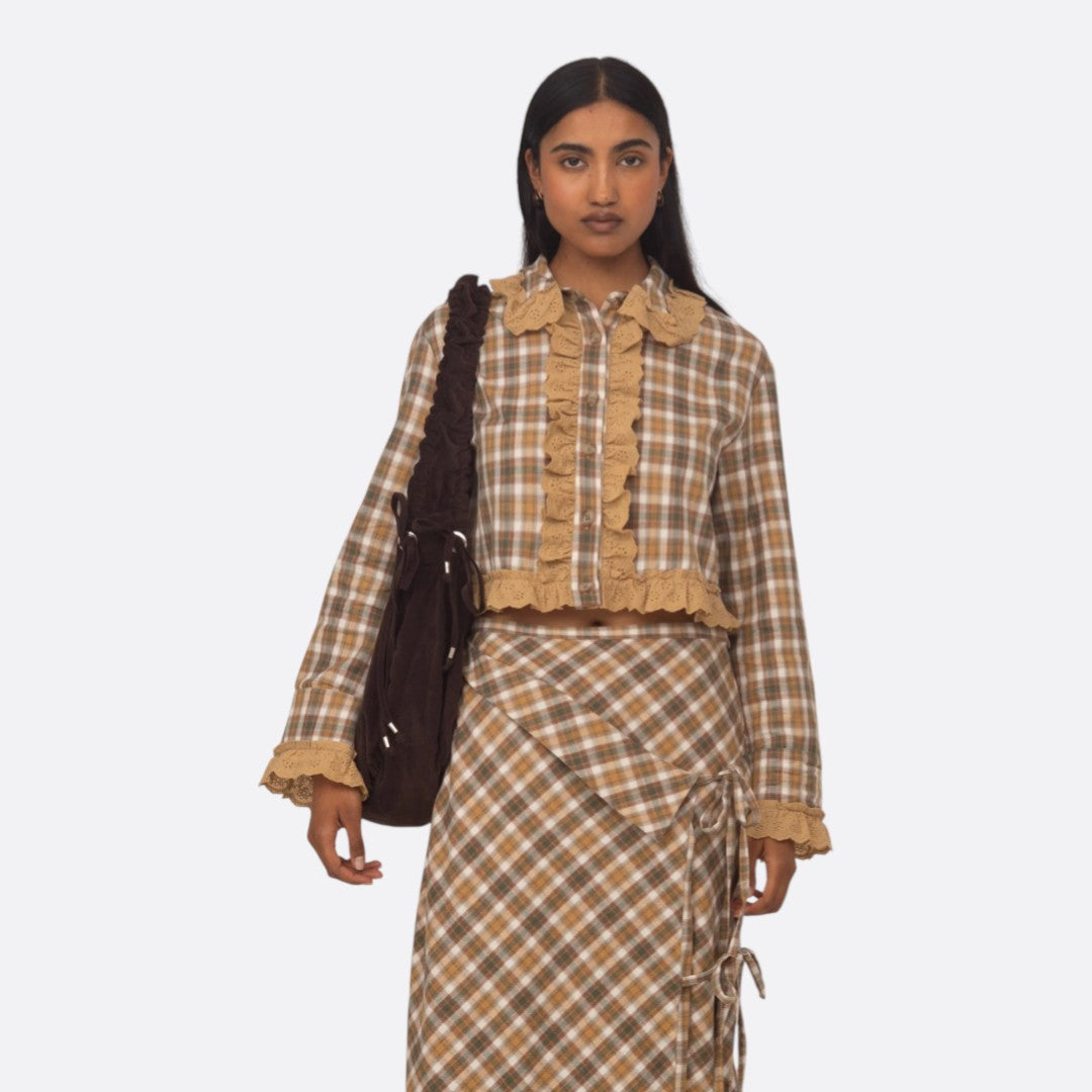 <PRODUCTTITLE> in Brown by Carmen Says.