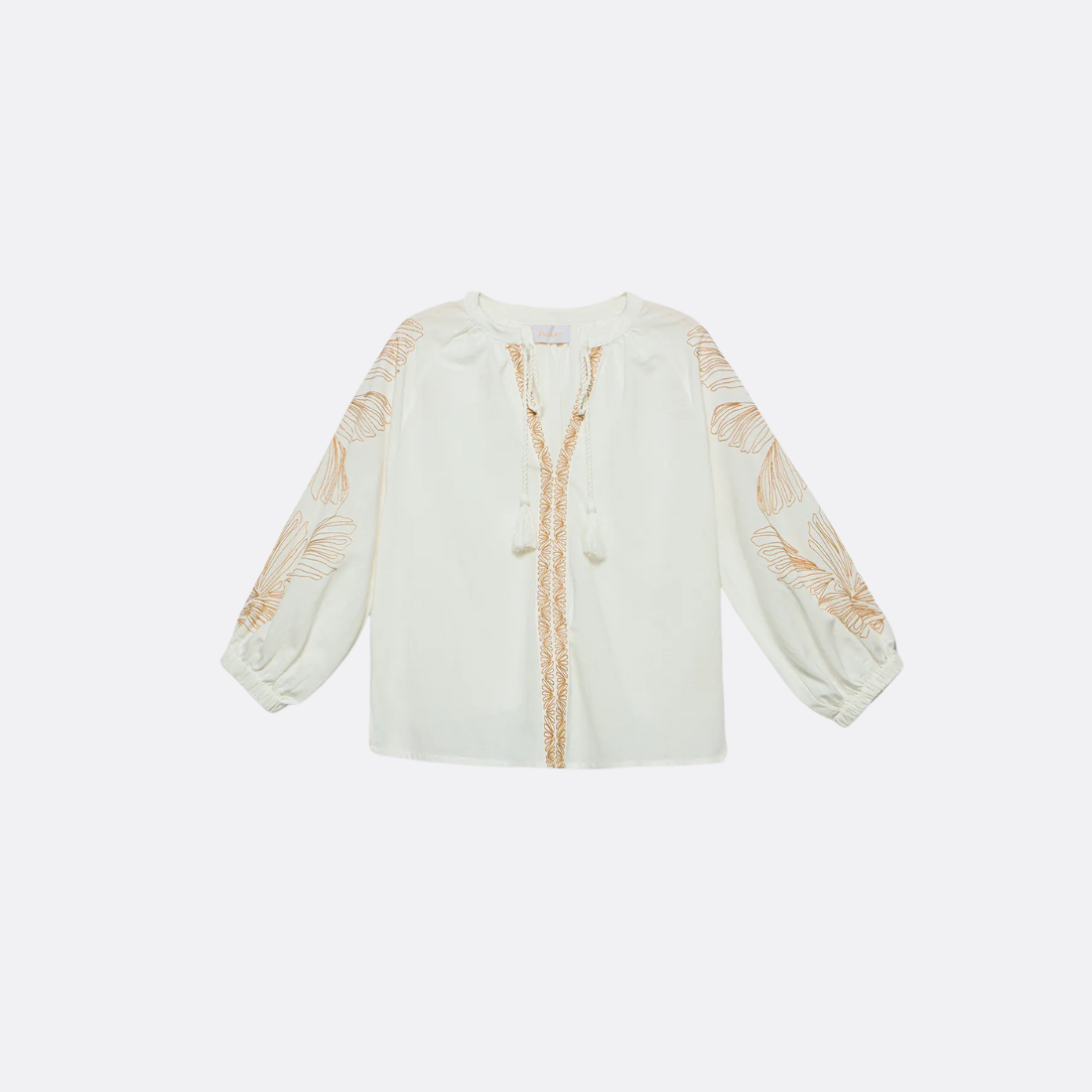 Shell Embroidered Blouse