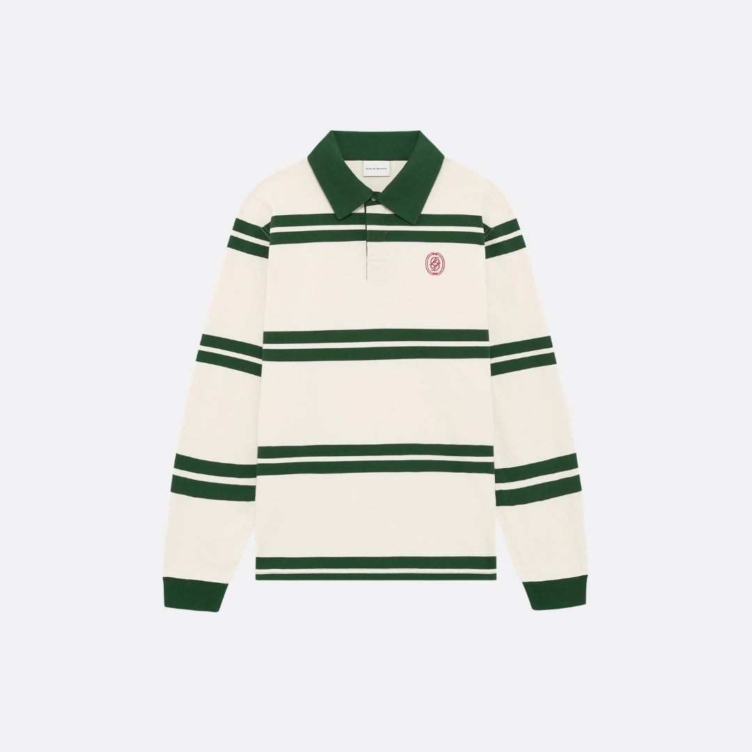 D Ornament Striped Polo