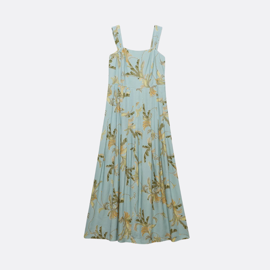 Summer Blue Foliage Dress