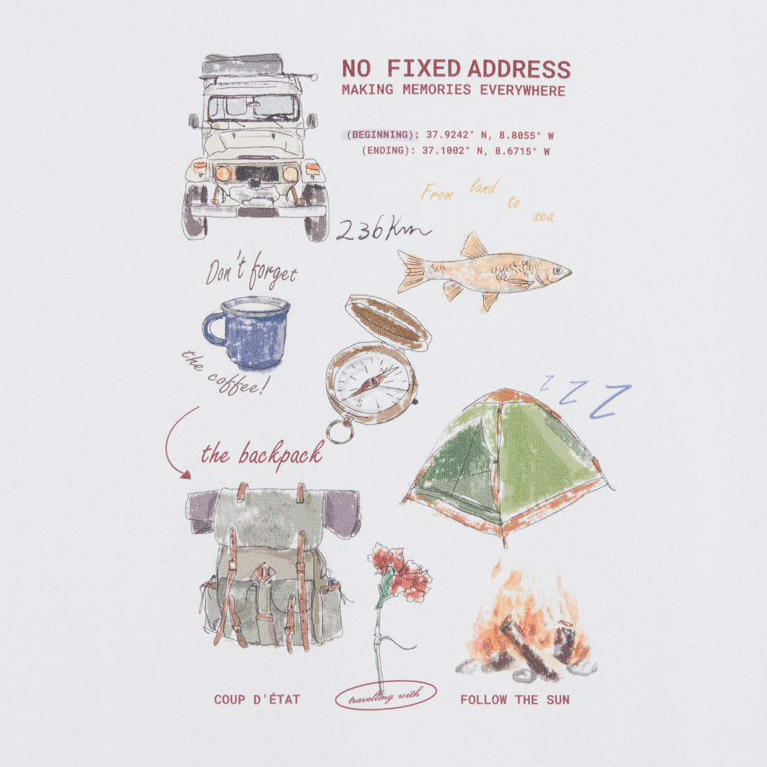 No Fixed Adress Tee