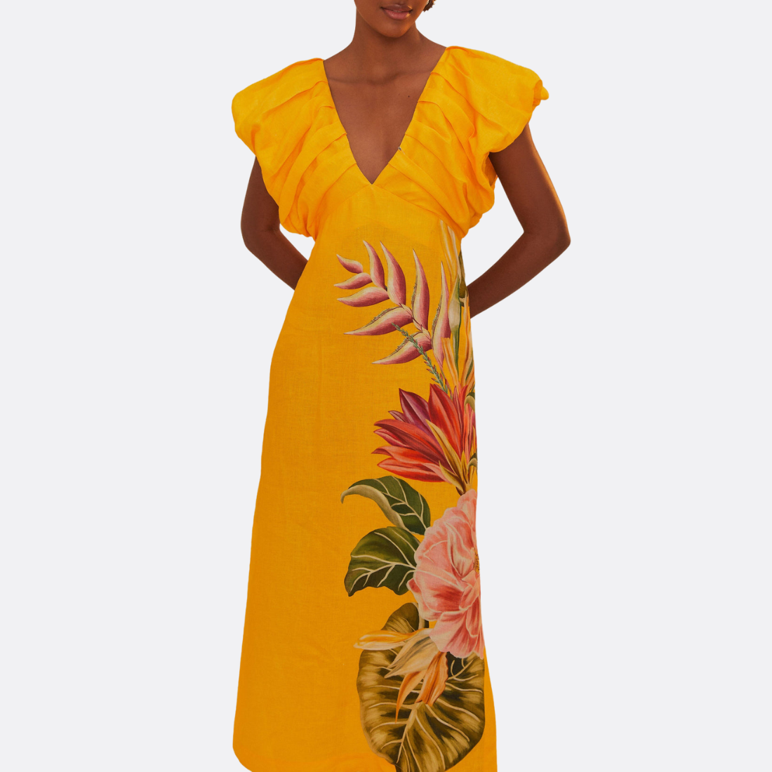 Sleeveless Midi Dress Spring Awakening