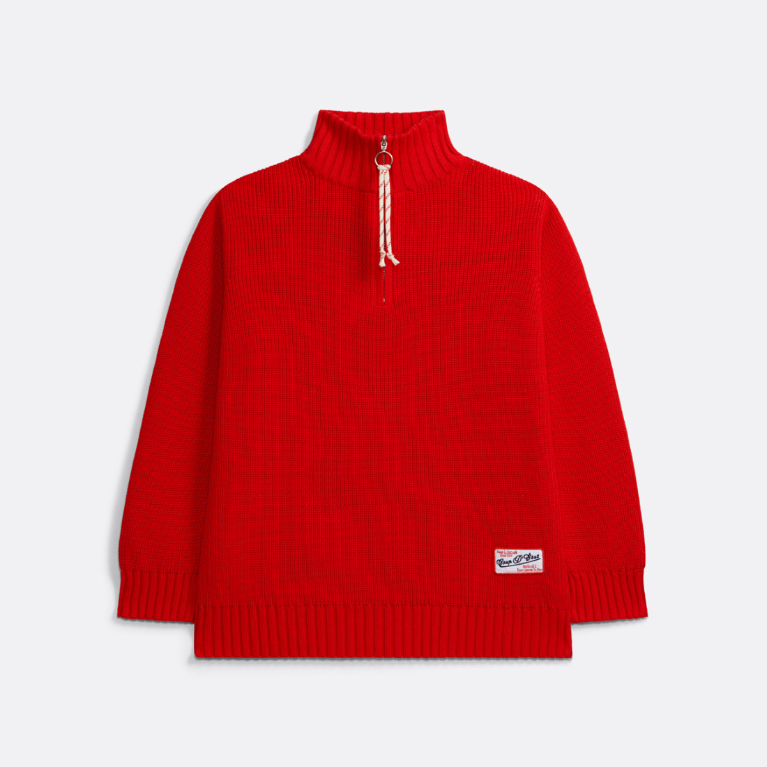 Pull tricoté à quart de zip