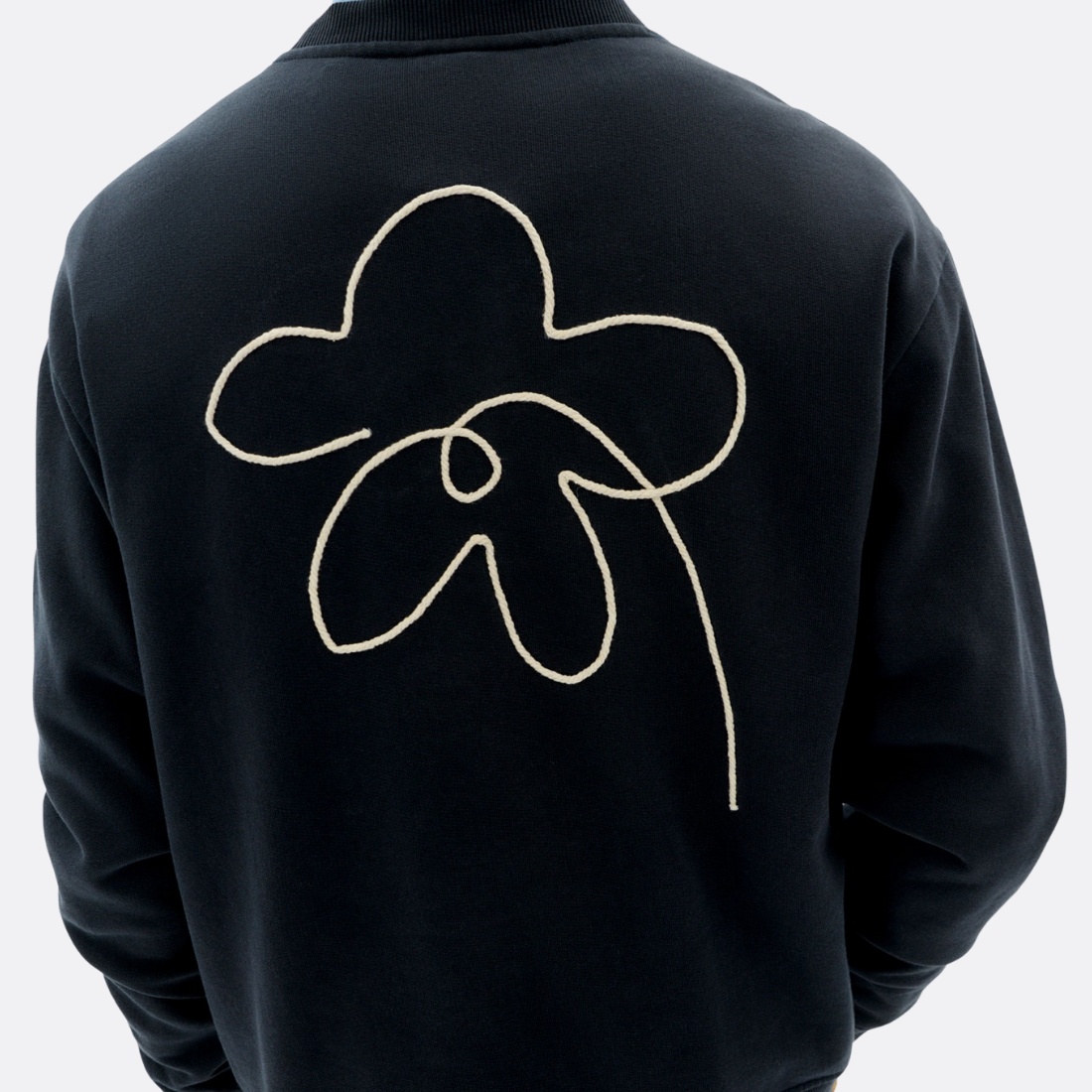 Flower Rope Navy Leon Sweatshirt