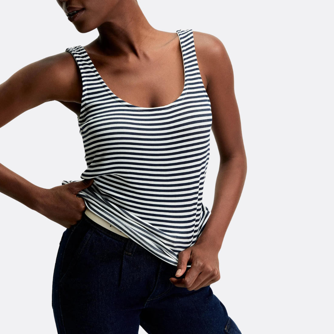 <PRODUCTTITLE> in White by Shoulder.