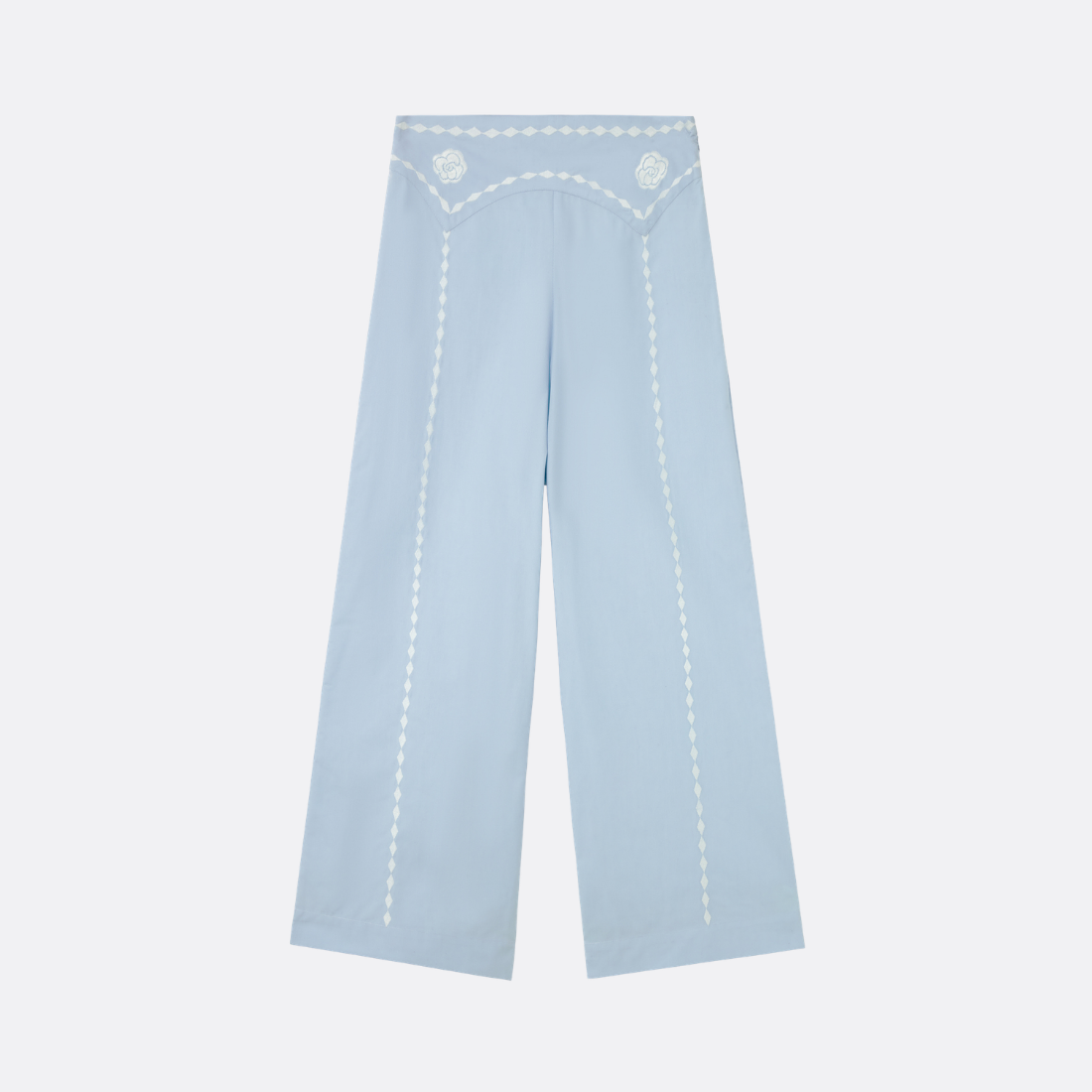 Embroidered Wide Pants