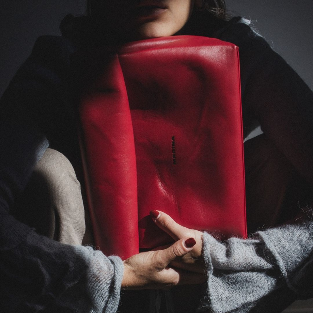 <PRODUCTTITLE> in Red by Marìna Brand.