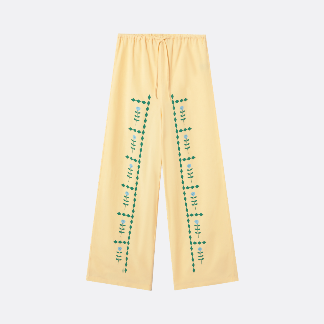 Geometric Flowers Pants