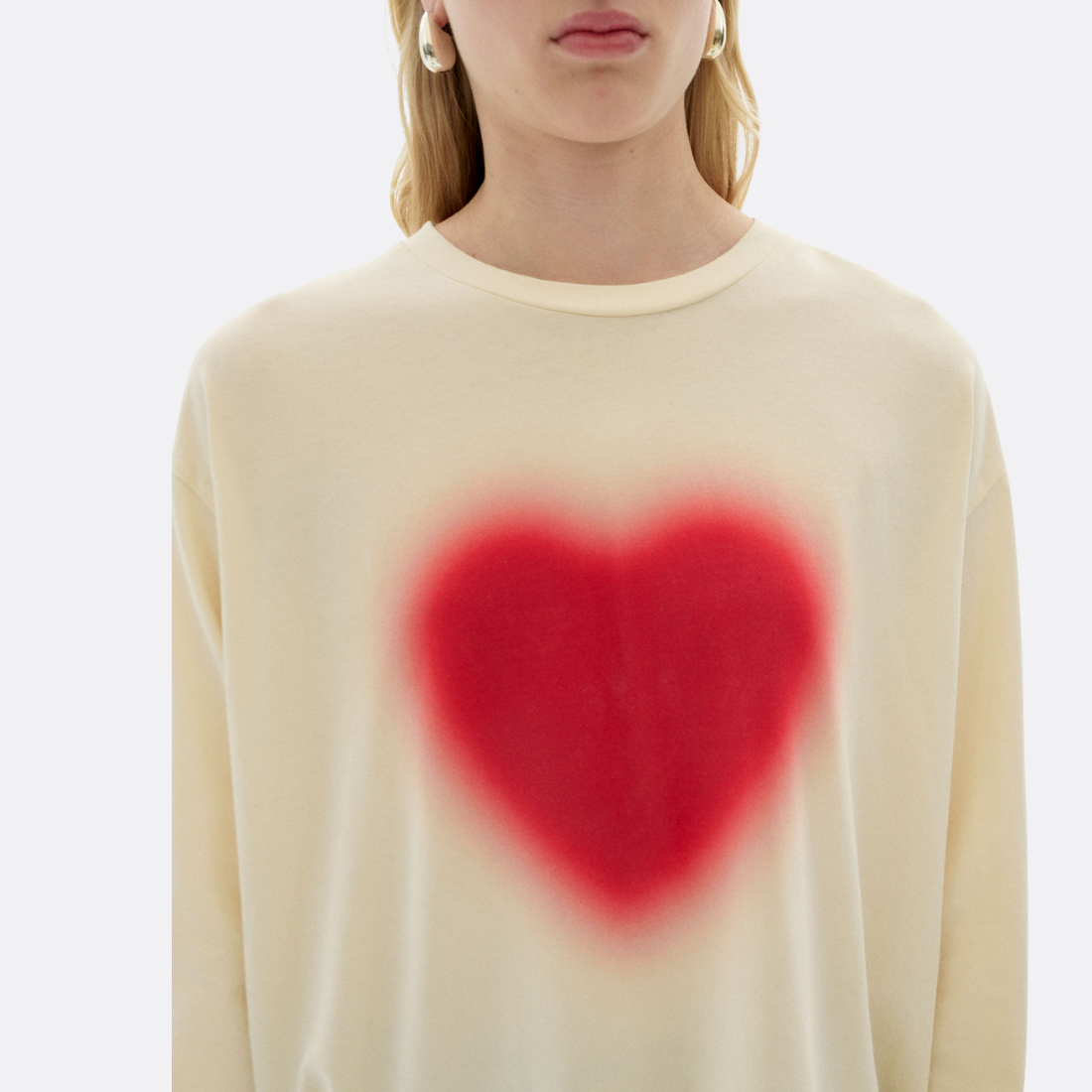 Corazón borrosa White Emily Tee