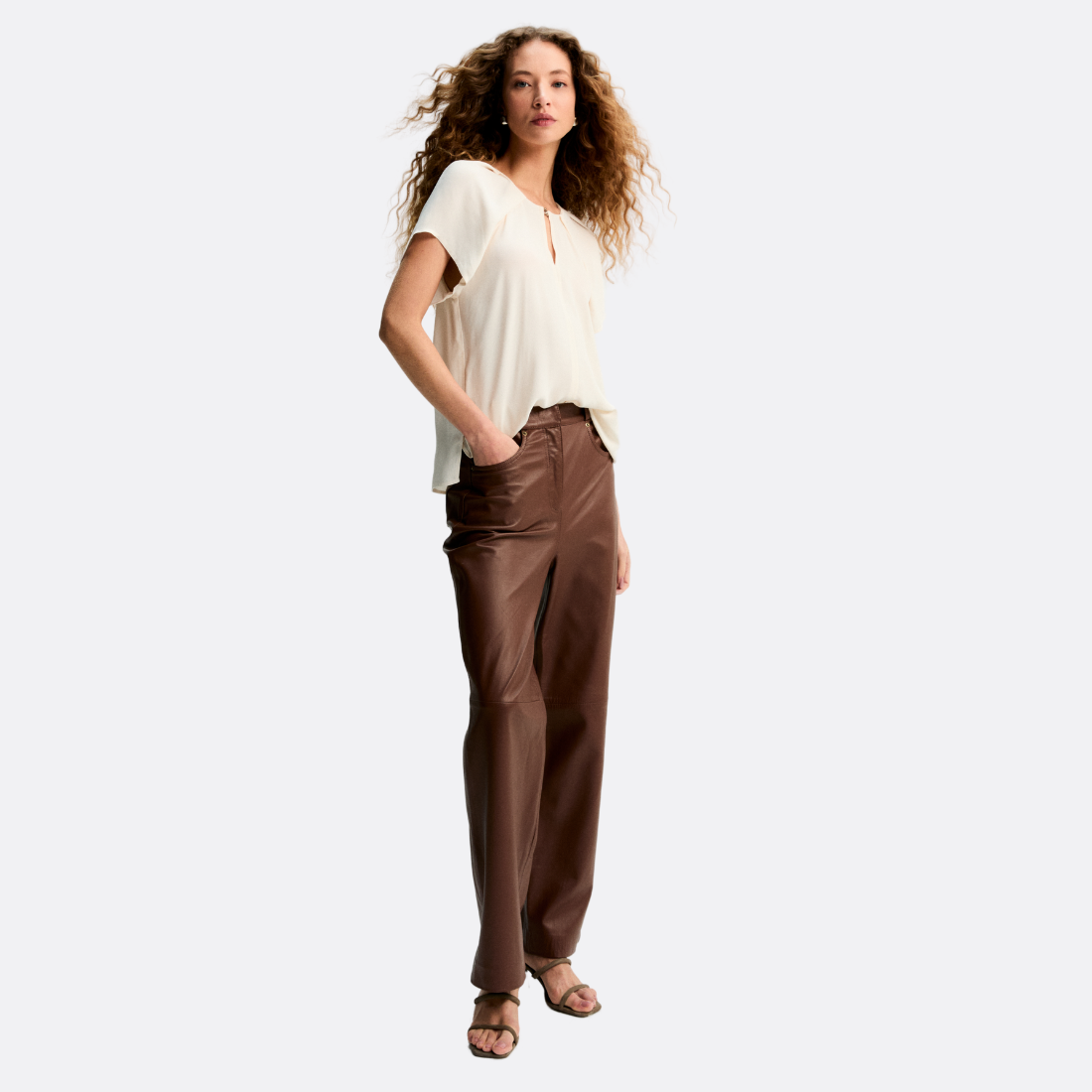 <PRODUCTTITLE> in White by Shoulder.