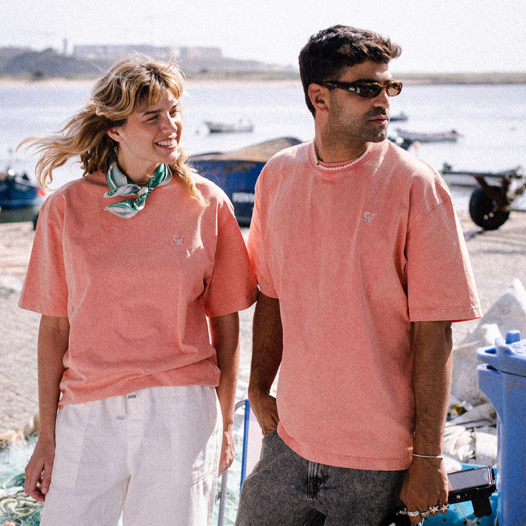 Segelseil Tee Pink geschlagen