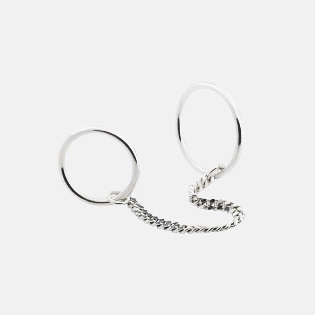 Chained Rings Silver