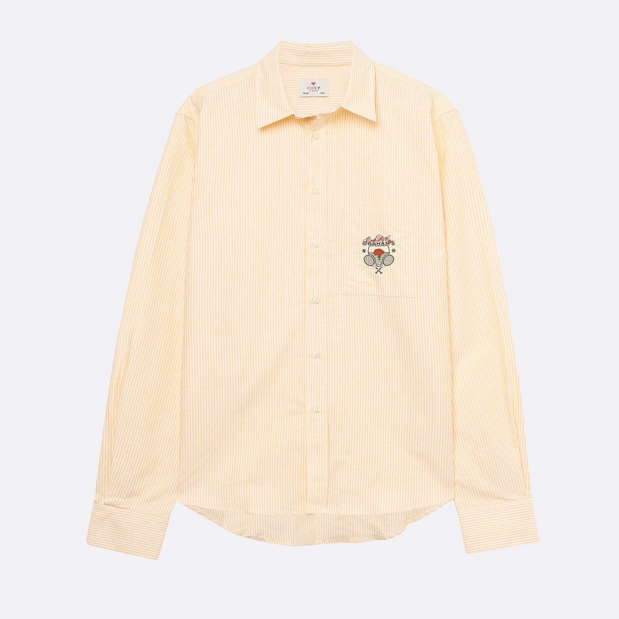 Estoril Open Pocket Shirt Yellow Striped