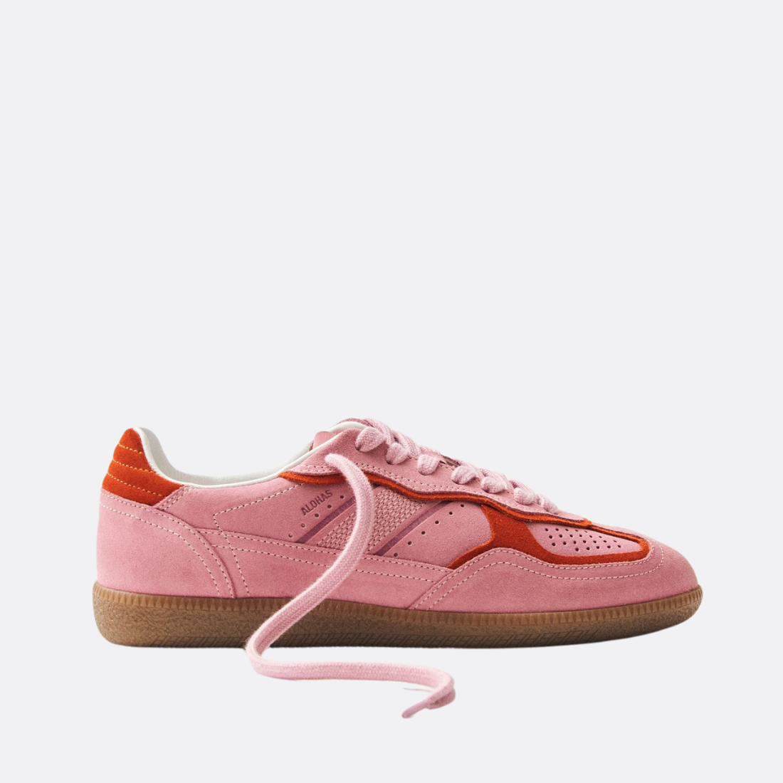 Zapatillas de cuero rosa marina Rife