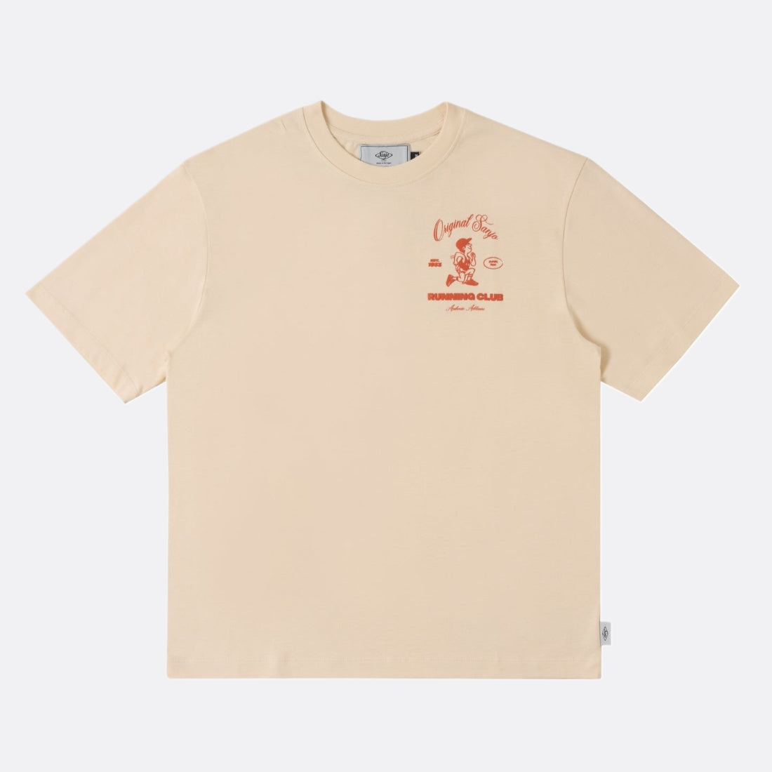 Sanjo Camiseta del club de carrera // ECRU