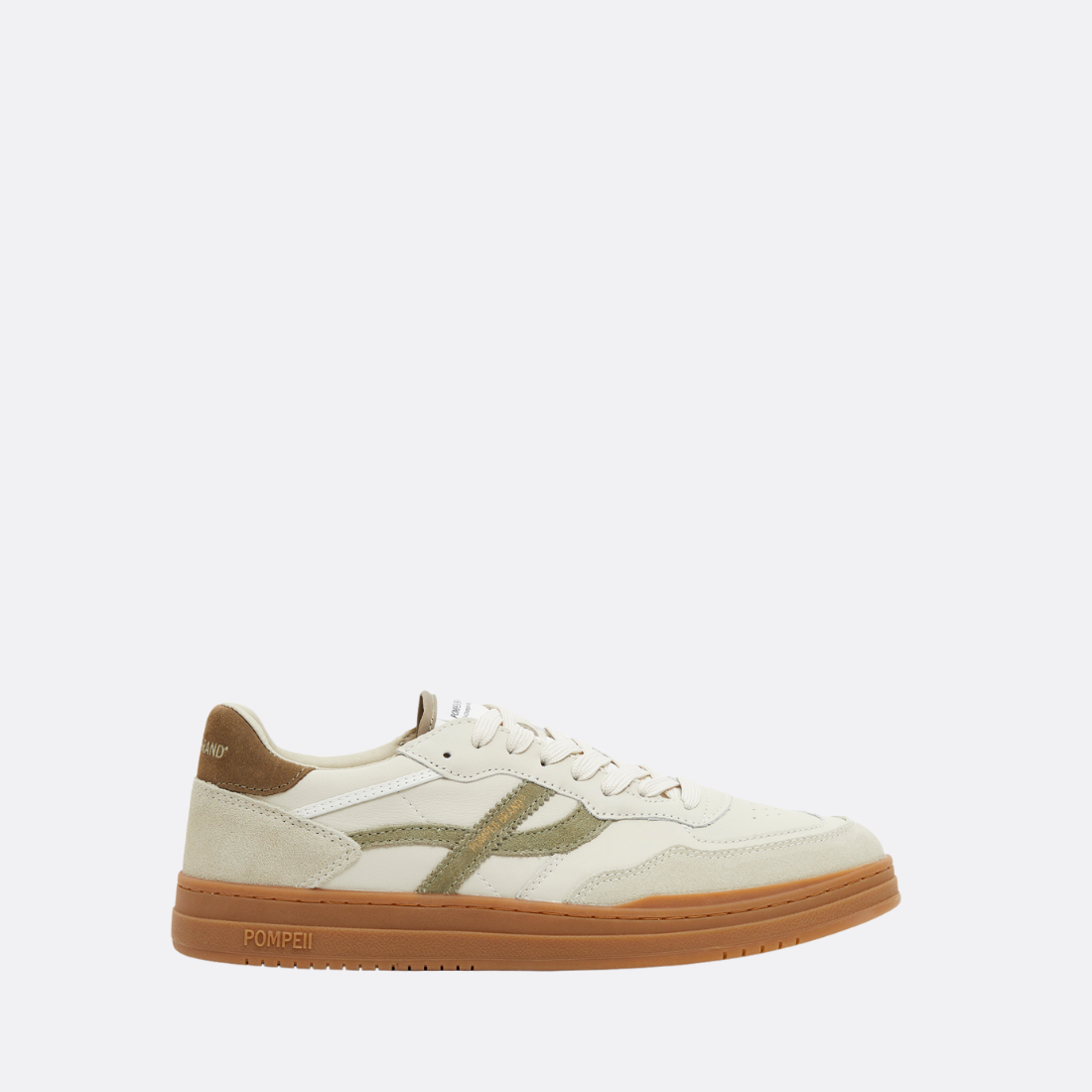 Elan Pippa Leder Ecru Khaki Toffee