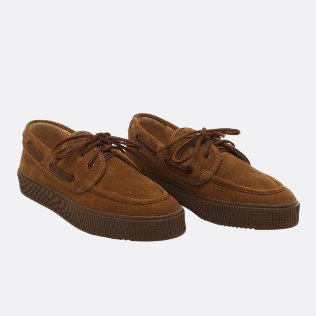RIVA BOAT SUEDE // COGNAC