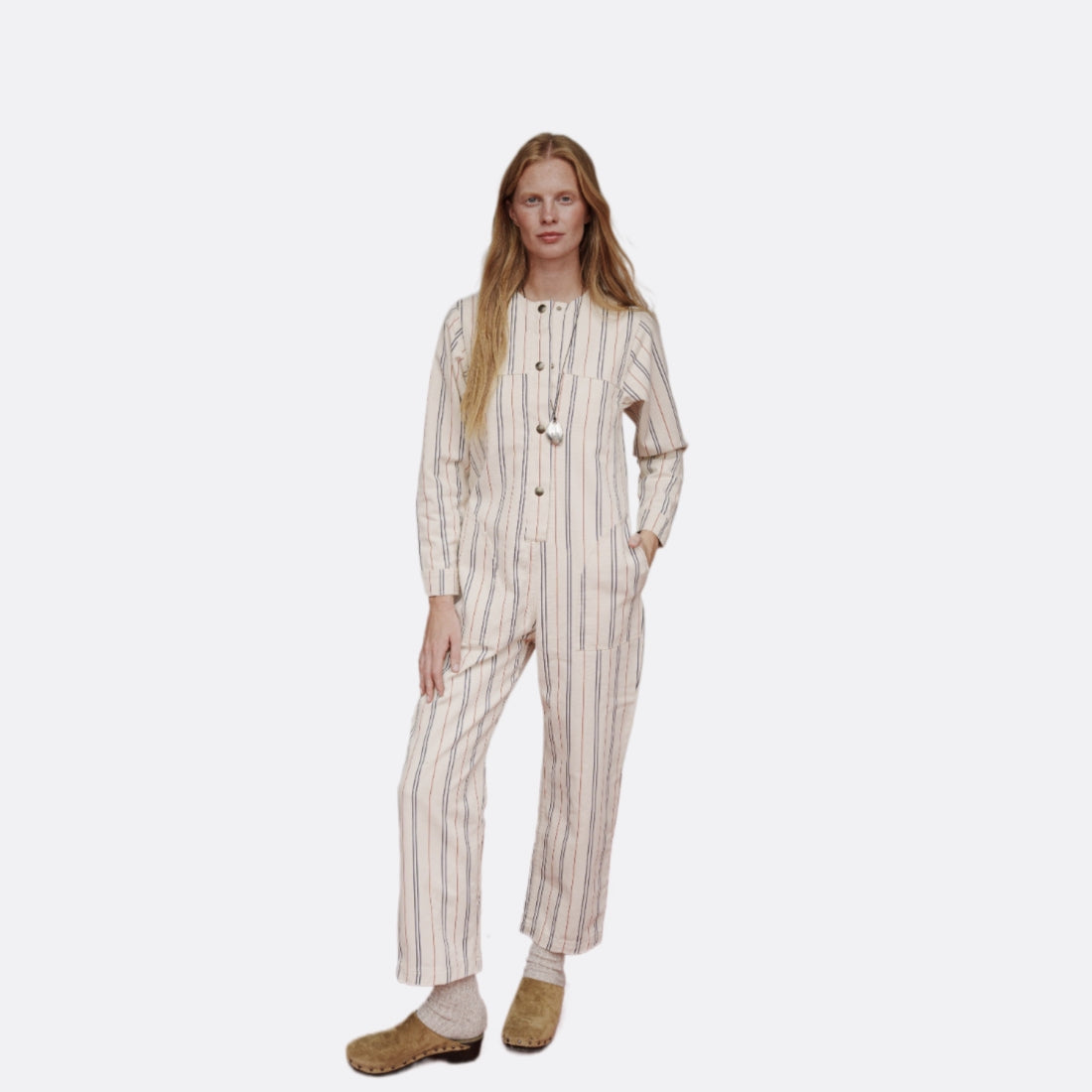 Show Raw Striped Jumpsuit