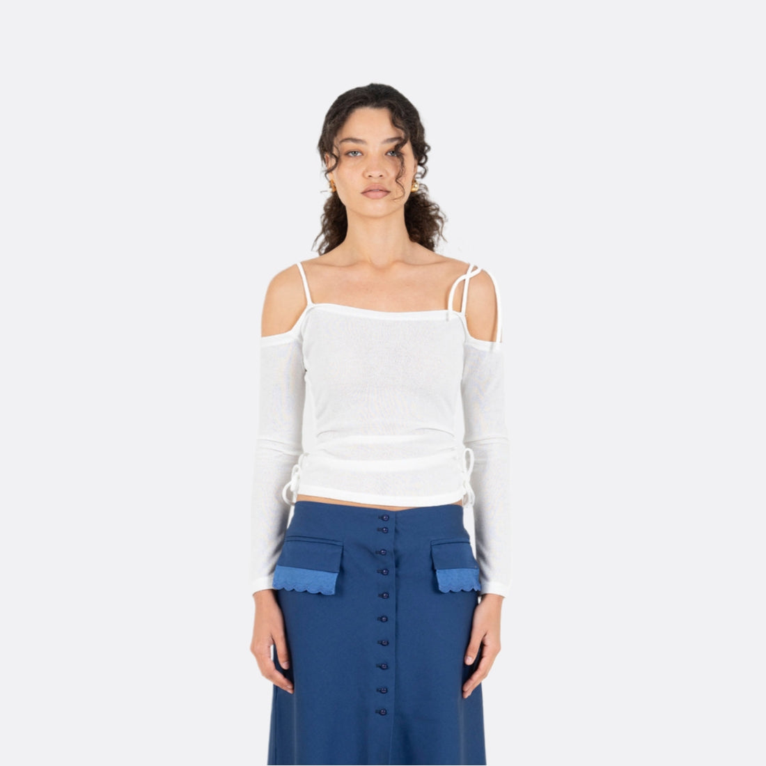 <PRODUCTTITLE> in White by Carmen Says.