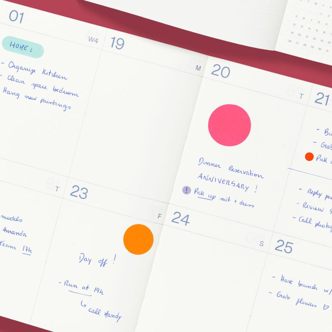 2026 Planner Frames Cherry