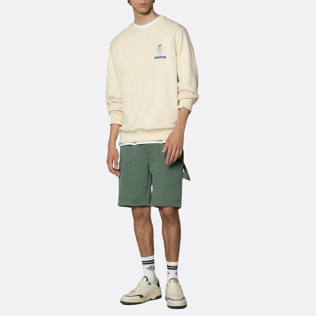 Sanjo Flora Water Sweat // Ecru