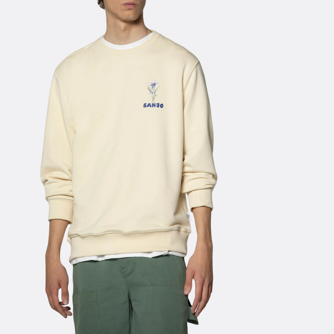 Sanjo Flora Water Sweat // Ecru